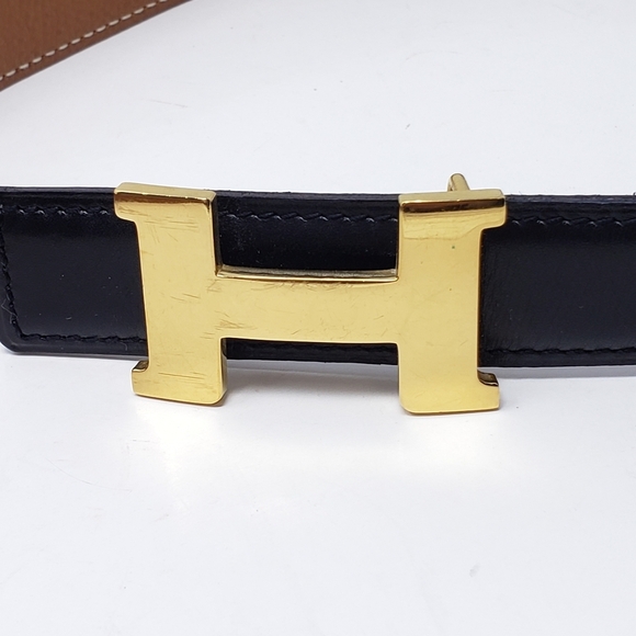 Hermes Belt Mini Constance Reversible Gold-tone - Picture 3 of 13